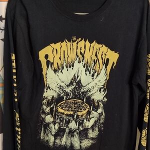 Black Graphic Long Sleeve Tee